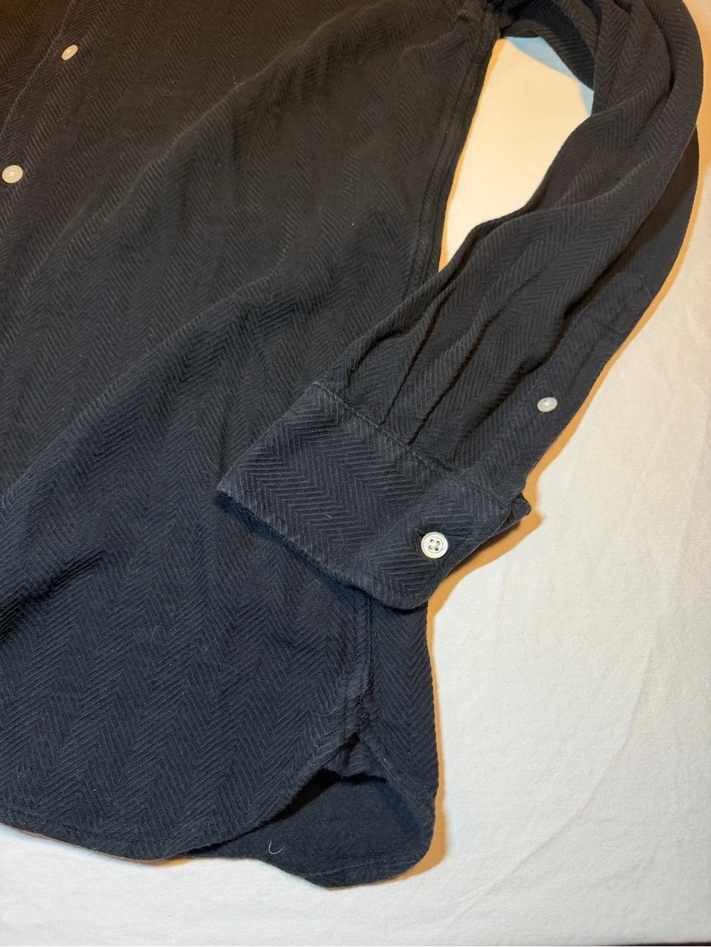 Men's Banana Republic herringbone texture shirt